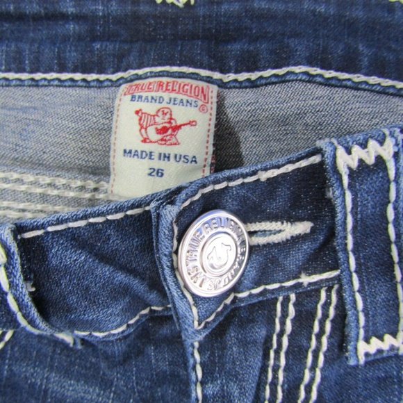 True Religion World Tour "Billy Big QT" Boot Cut Jeans Women's Size 26 28x33 - Picture 6 of 7
